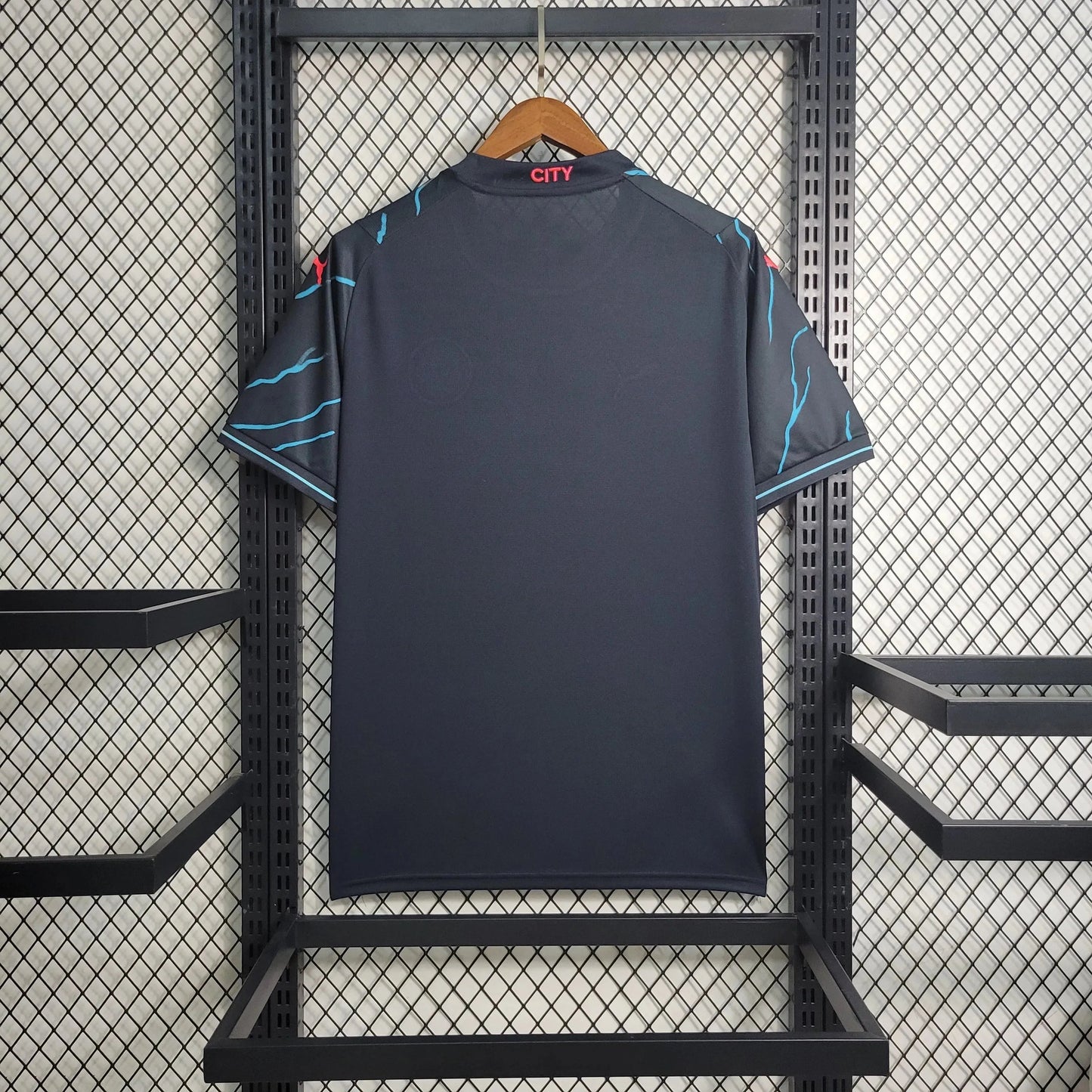 Manchester City Away II Shirt 23/24 - Men's Fan Black and Blue