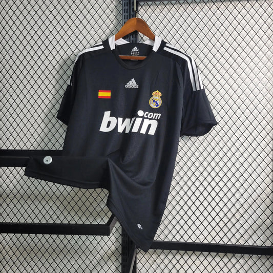 Real Madrid Retro Away Shirt 2008/09 - Men's Fan Shirt - Black