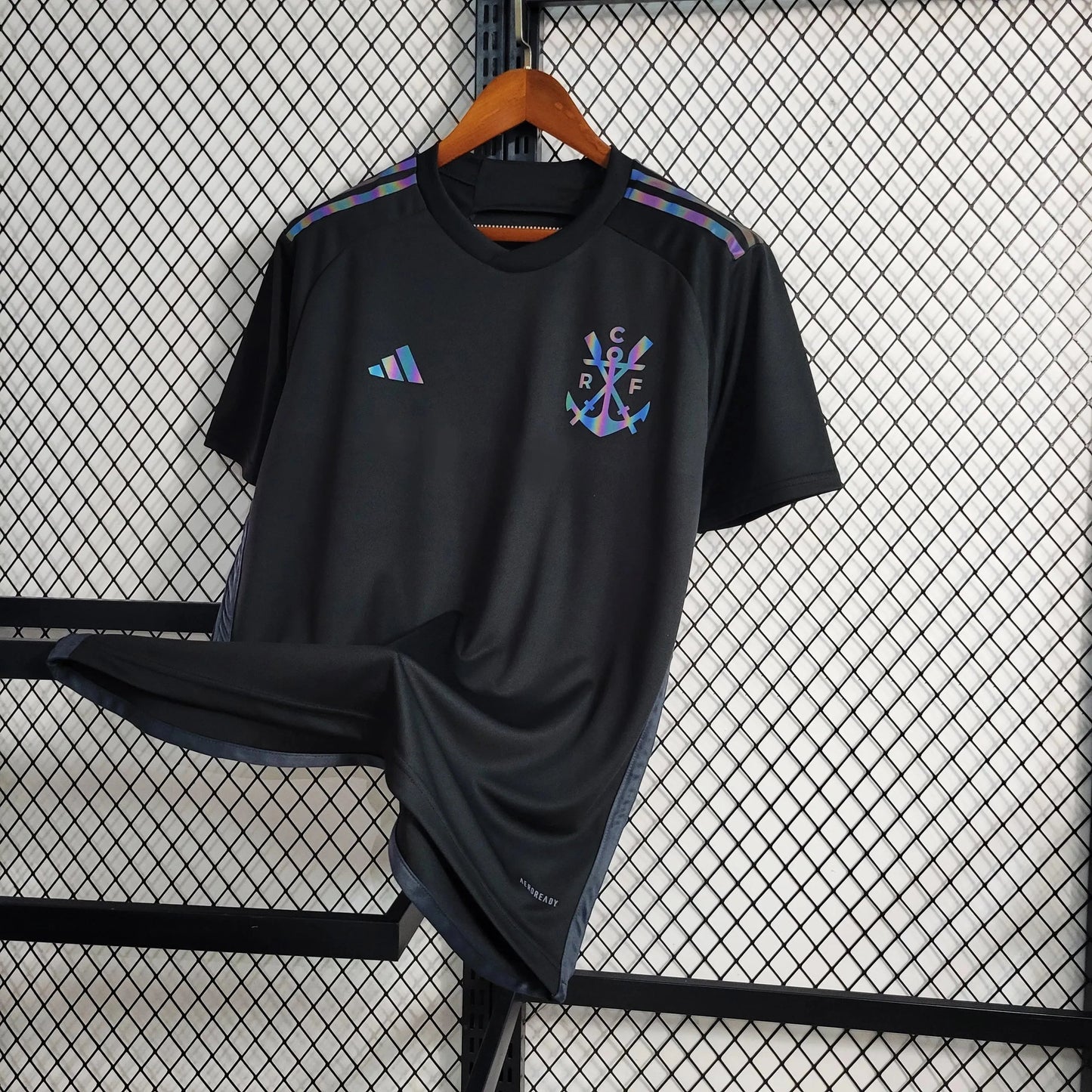 Flamengo Third Away Shirt 23/24 - Men's Reflective Black Fan Shirt