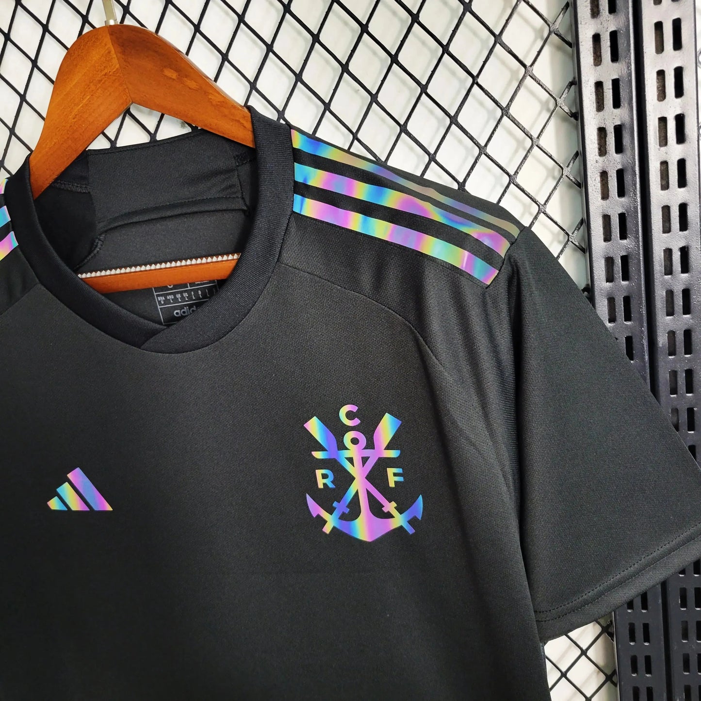 Flamengo Third Away Shirt 23/24 - Men's Reflective Black Fan Shirt