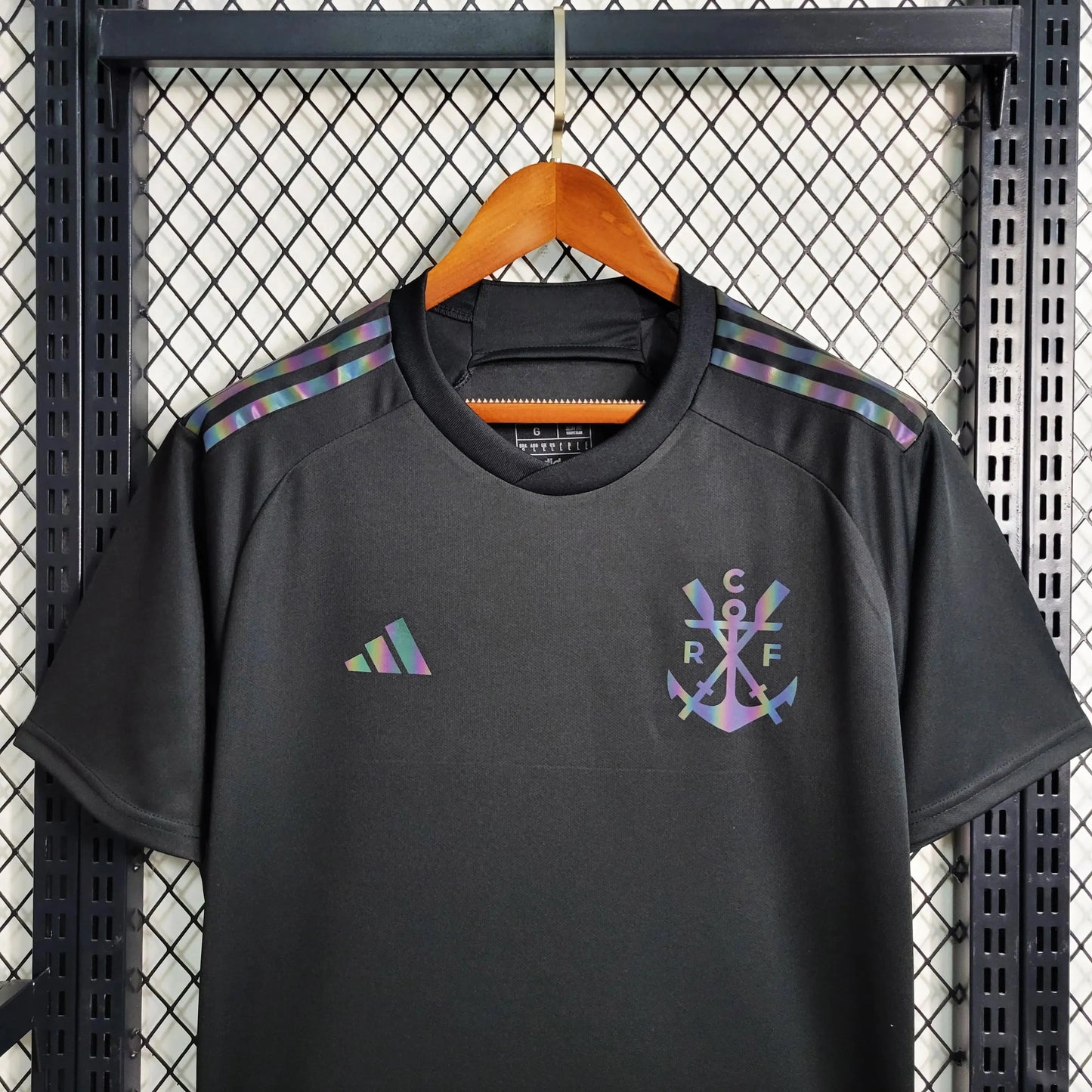 Flamengo Third Away Shirt 23/24 - Men's Reflective Black Fan Shirt