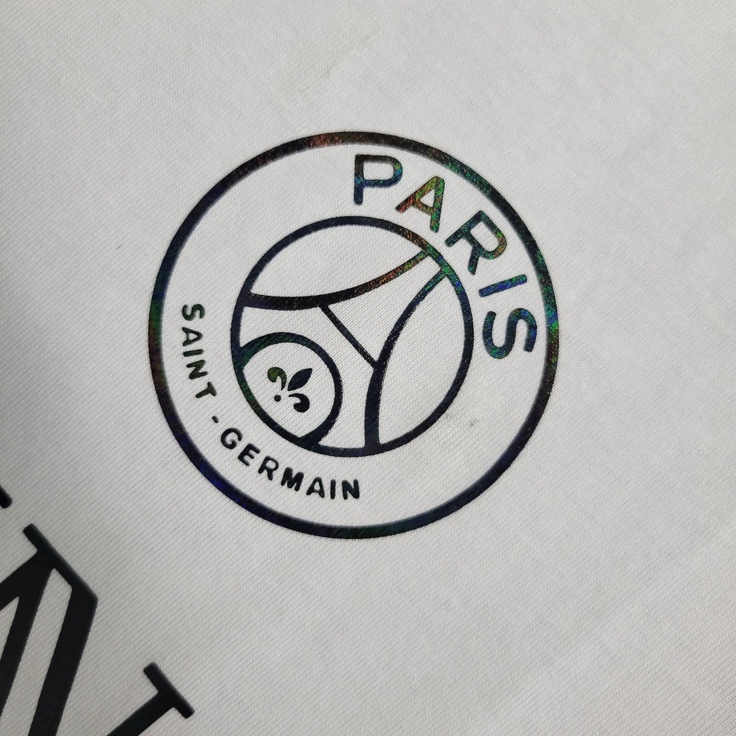 BALMAIN Men's Reflective PSG Fan Shirt - White