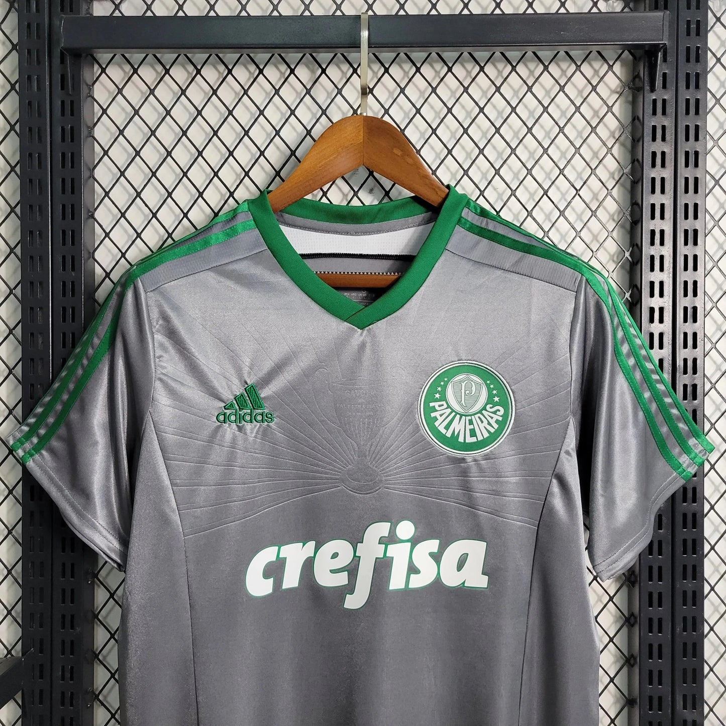 Palmeiras Retro 2015 Shirt - Men's Fan Shirt - Grey