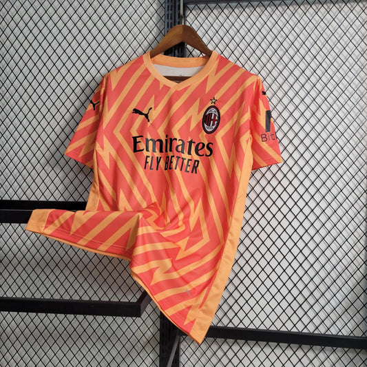 AC Milan Goalkeeper Shirt 23/24 - Men's Fan Orange
