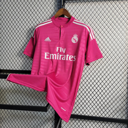 Real Madrid Retro Away Shirt 14/15 - Men's Fan Pink