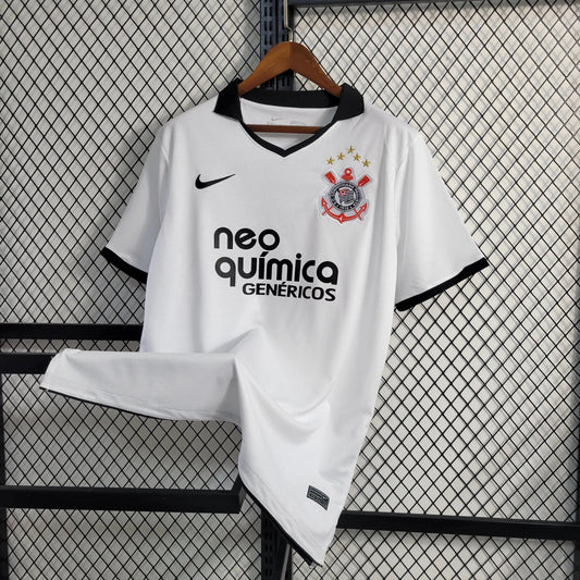 Timão Retro Home Shirt 2011 - White Men's Fan Shirt