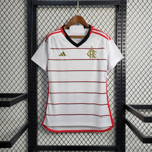 Flamengo Home Shirt 23/24 - Women's White Fan Shirt