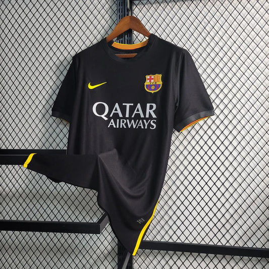 Barcelona Retro Away Shirt 13/14 - Men's Fan Black