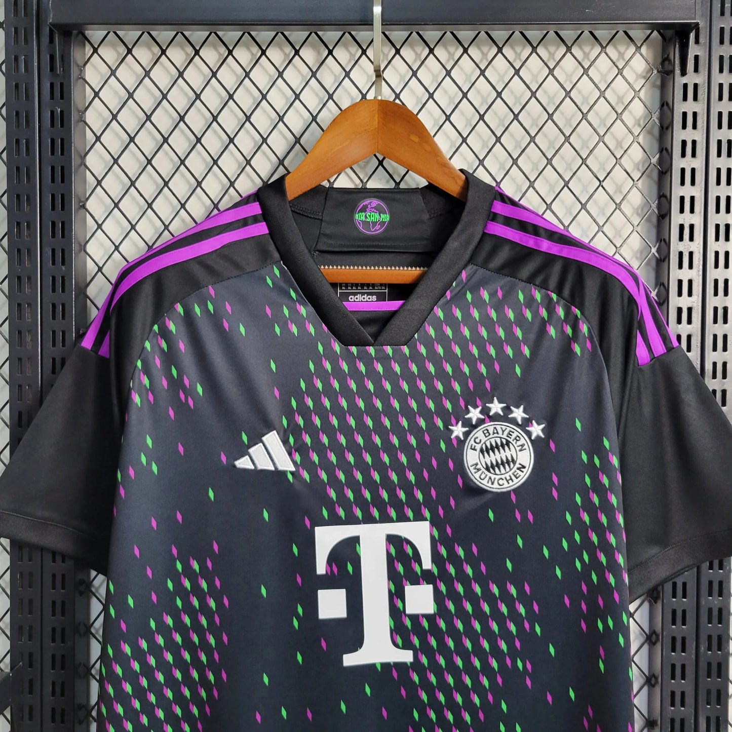 Bayern Munich Away Shirt 23/24 - Men's Fan Black and Purple
