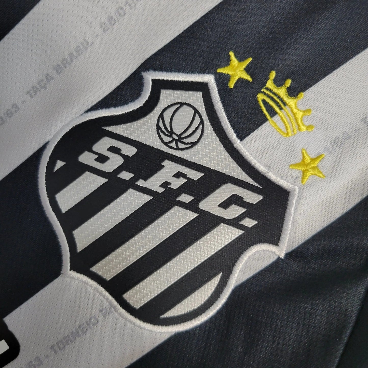 Santista Away Shirt 23/24 - Men's Fan Black and White