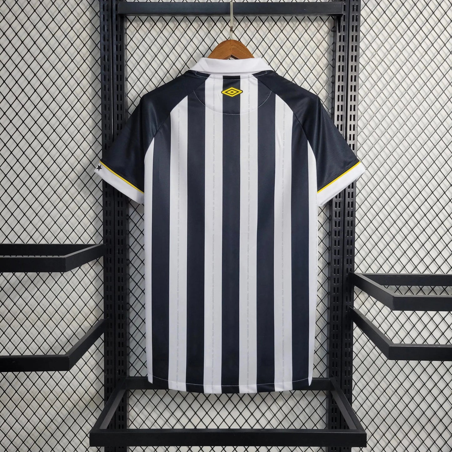 Santista Away Shirt 23/24 - Men's Fan Black and White