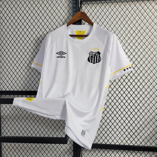 Santista Home Shirt 23/24 - Men's Fan White + Blaze Logo