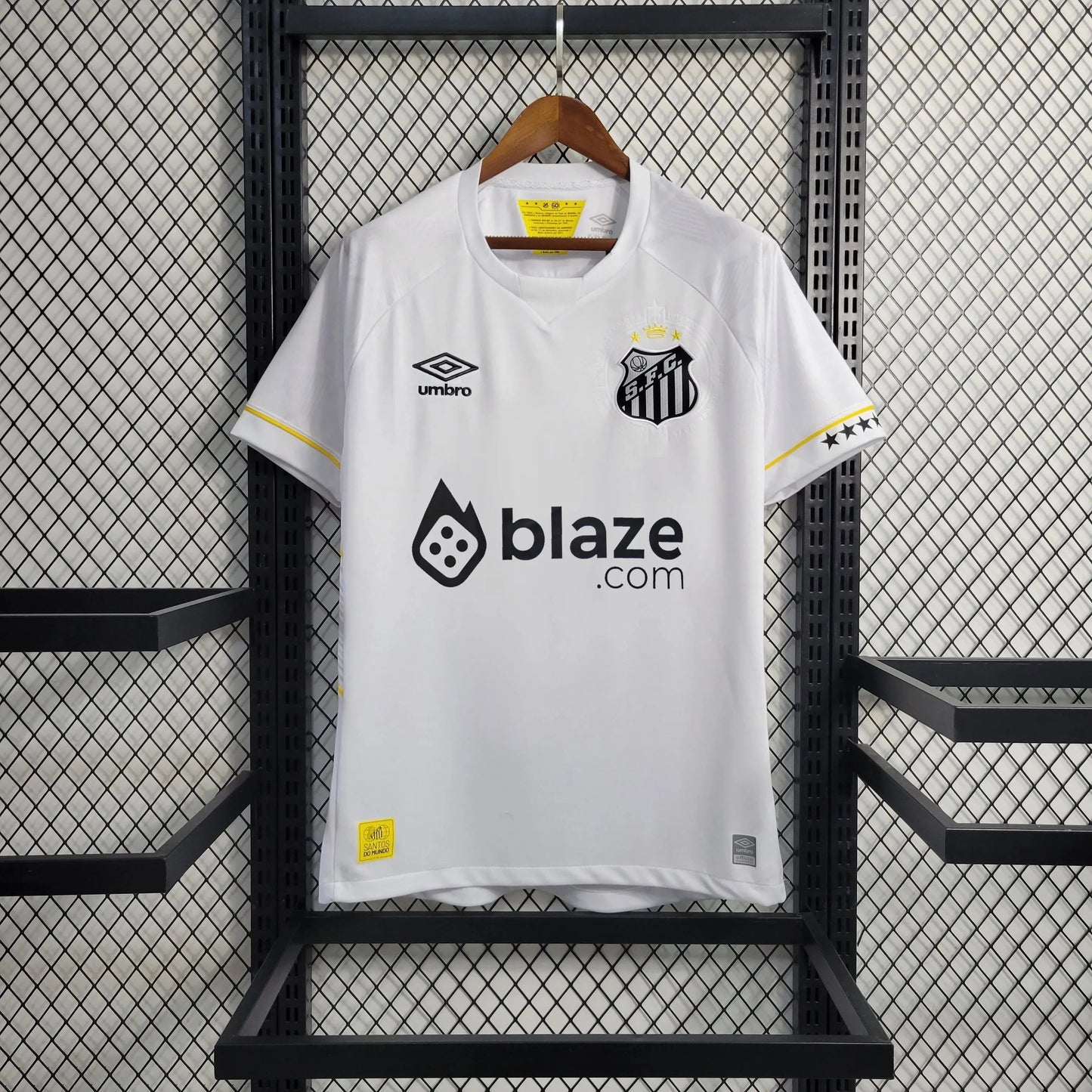 Santista Home Shirt 23/24 - Men's Fan White + Blaze Logo