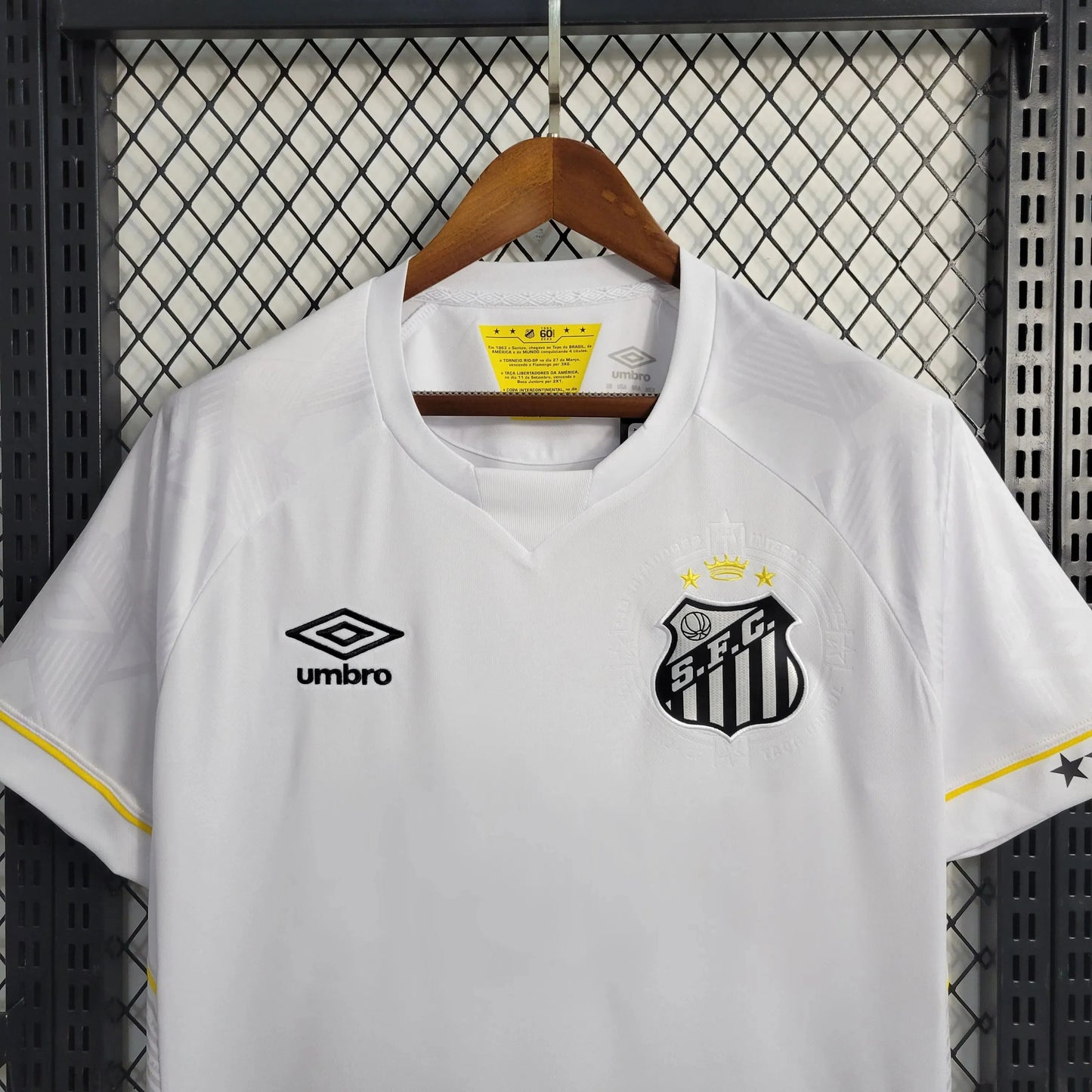 Santista Home Shirt 23/24 - Men's Fan White + Blaze Logo