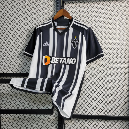Atlético Mineiro Home Shirt 23/24 - Men's Fan Shirt Black and White