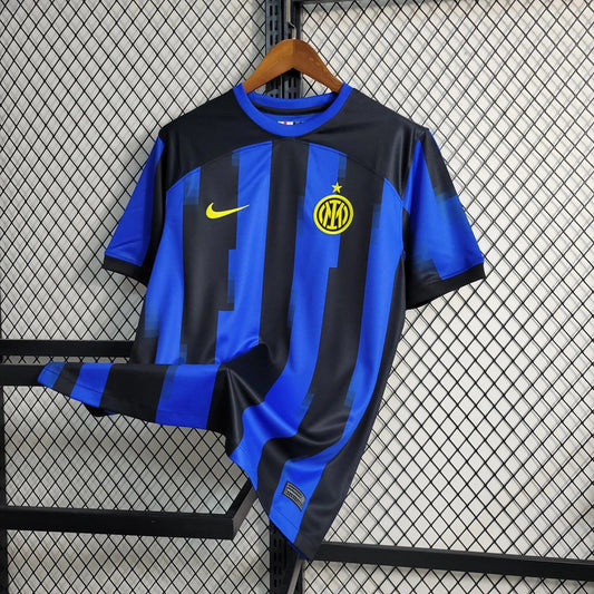 Inter Milan Home Shirt 23/24 - Men's Fan Shirt Blue and Black