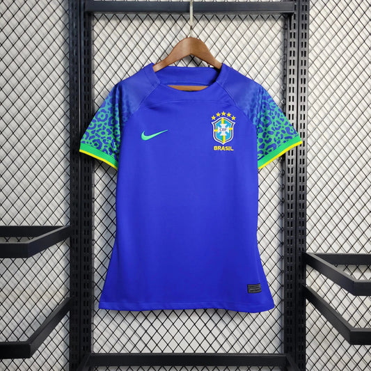 Brazil Away Shirt 22/23 - Women's Fan Shirt Blue