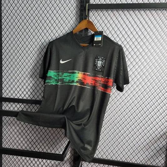 Portugal Pre-Match Shirt 22/23 - Men's Fan Black