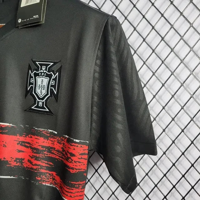 Portugal Pre-Match Shirt 22/23 - Men's Fan Black