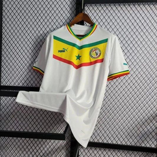 Senegal Home Shirt 22/23 - Men's White Fan Shirt