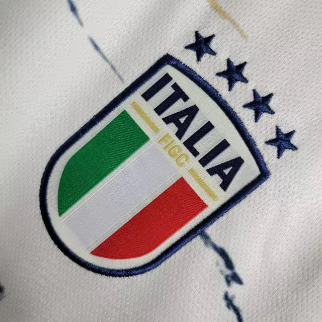 Italy Away Shirt 23/24 - Men's White Fan Shirt