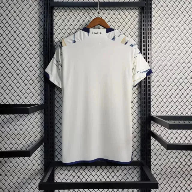 Italy Away Shirt 23/24 - Men's White Fan Shirt