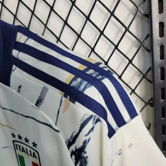 Italy Away Shirt 23/24 - Men's White Fan Shirt