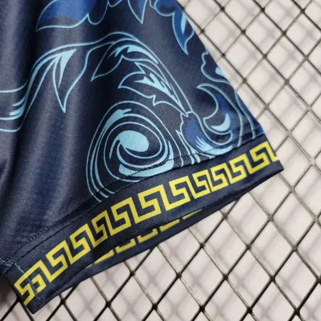 Italy x Versace 23/24 Men's Fan Shirt Blue