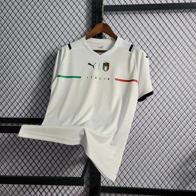 Italy Away Shirt 2021 - Men's White Fan Shirt