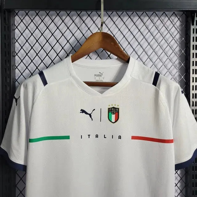 Italy Away Shirt 2021 - Men's White Fan Shirt