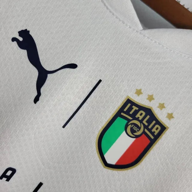 Italy Away Shirt 2021 - Men's White Fan Shirt