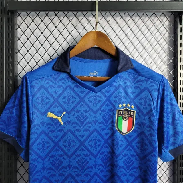 Italy Home Shirt 2020 - Men's Fan Blue