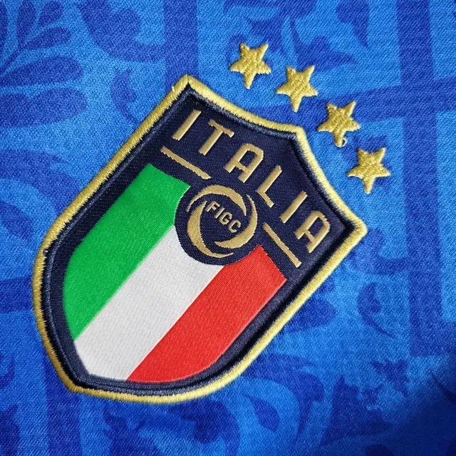 Italy Home Shirt 2020 - Men's Fan Blue