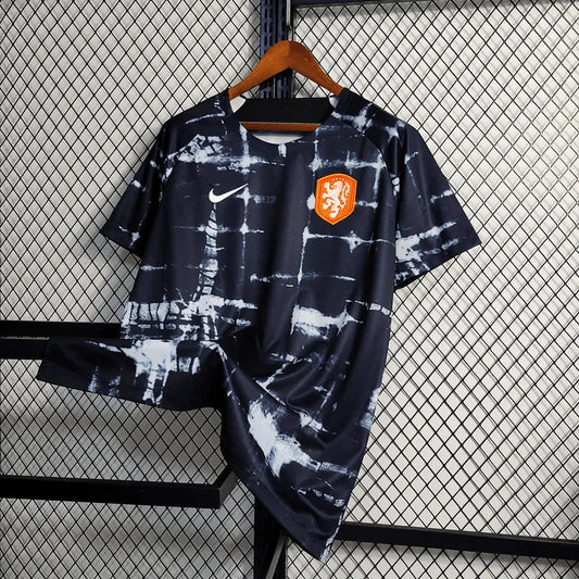Netherlands Training Shirt 22/23 - Men's Fan Black