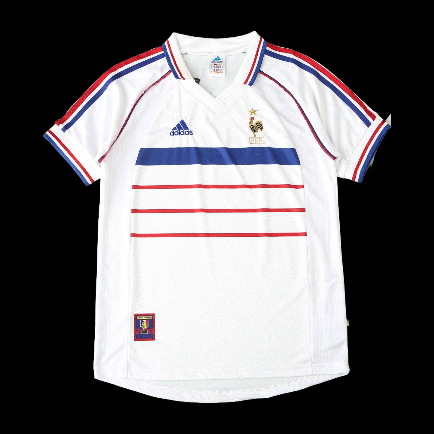 France Retro 1998 Shirt - Men's White Fan Shirt