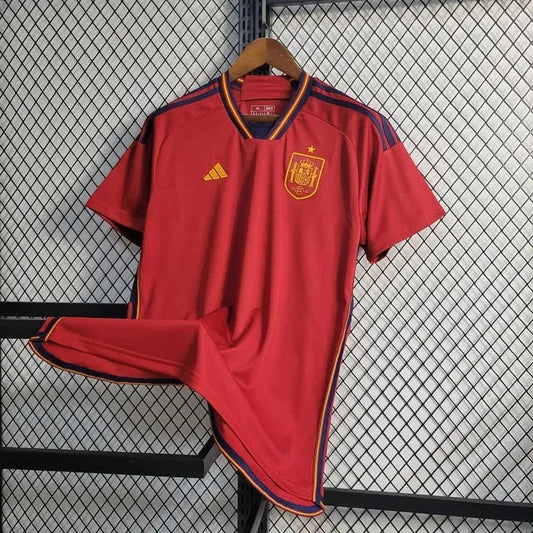Spain Home Shirt 22/23 - Men's Fan Shirt Red