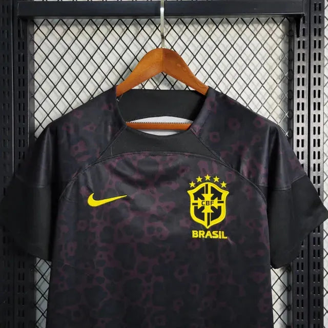 Brazil Goalkeeper Shirt 22/23 - Men's Fan Black