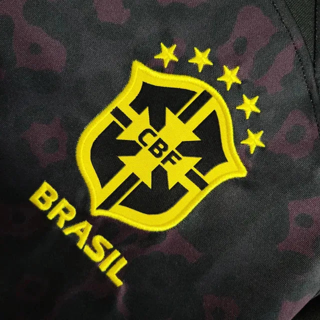 Brazil Goalkeeper Shirt 22/23 - Men's Fan Black