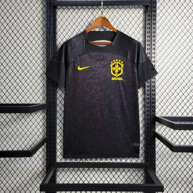 Brazil Goalkeeper Shirt 22/23 - Men's Fan Black