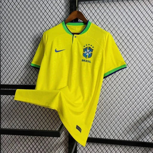 Brazil Home Shirt 22/23 - Men's Fan Yellow