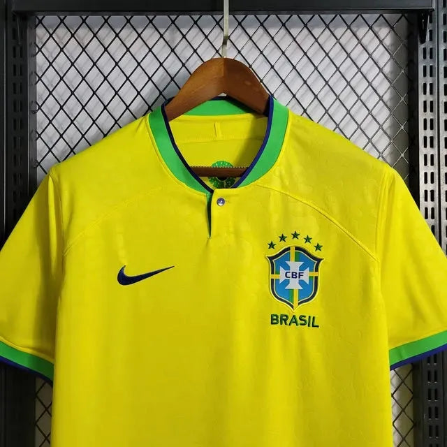 Brazil Home Shirt 22/23 - Men's Fan Yellow