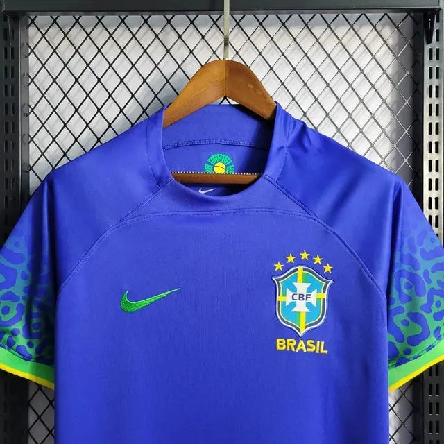 Brazil Away Shirt 22/23 - Men's Fan Blue