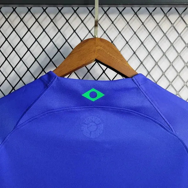 Brazil Away Shirt 22/23 - Men's Fan Blue