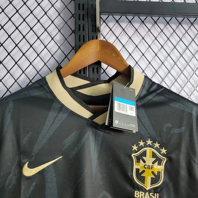 Brazil 22/23 Shirt - Men's Fan Black
