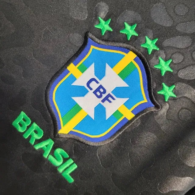 Brazil Leopard 22/23 Shirt - Men's Fan Black