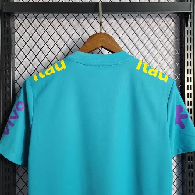 Brazil Pre-Game Shirt 21/22 - Men's Light Blue Fan Shirt