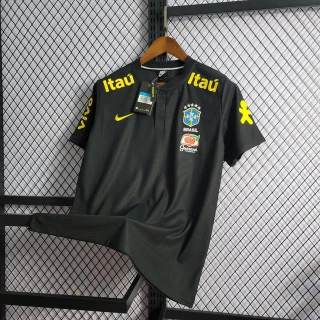 Brazil Polo Shirt - Men's Fan Black