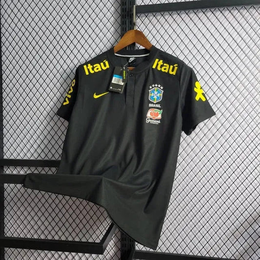 Brazil Polo Shirt - Men's Fan Black
