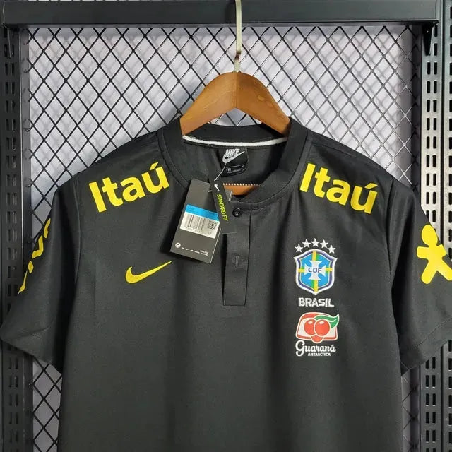 Brazil Polo Shirt - Men's Fan Black