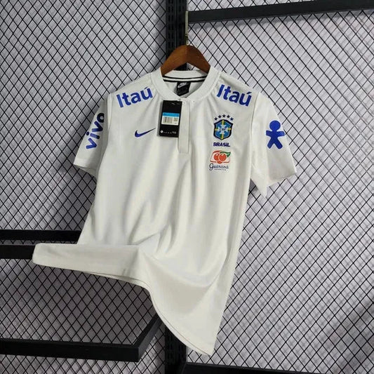Brazil Polo Shirt - Men's White Fan